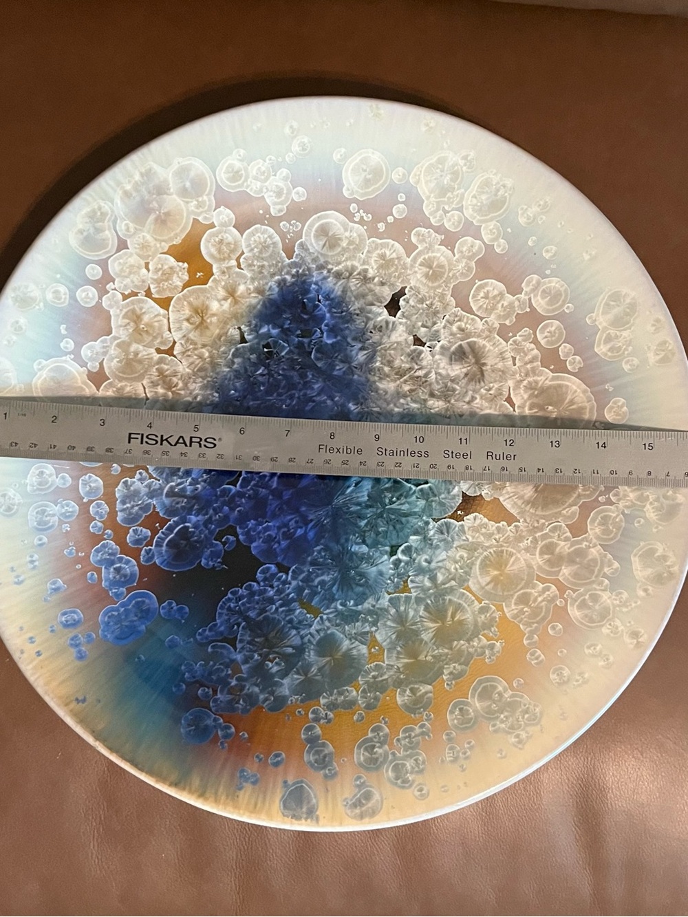 Bubble Art Pottery Wall Hanging Plate - Picture 2 of 3